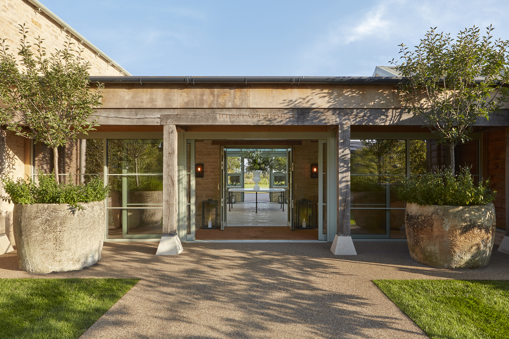 Entrance to Heritage House, Daylesford Organic